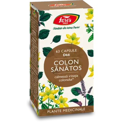 Colon sanatos D66, 63 capsule, Fares