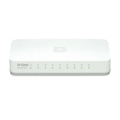 Switch cu 8 porturi D-Link GO-SW-8E, 1 Gbps, 2.000 MAC, fara management