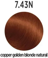 Vopsea de par Profesionala ELEMENT Cooper Golden Blonde Natural 7.43N - 100 ml