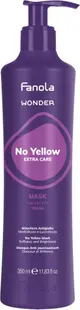 Fanola Wonder No Yellow Mască tonifiantă pentru păr blond, decolorat și cenușiu, 350 ml