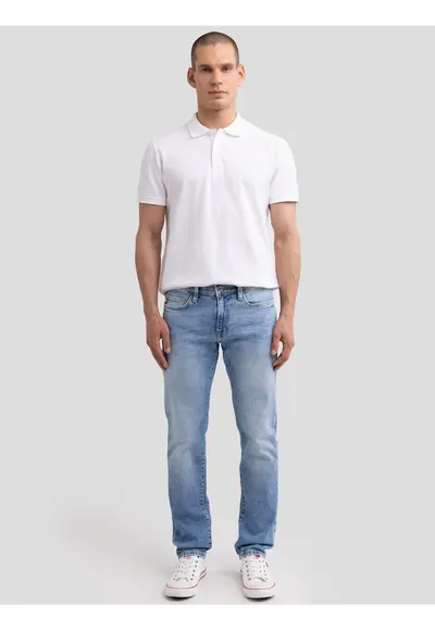 Blugi slim fit cu aspect decolorat TERRY SLIM 252
