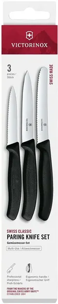 Set de cuțite de bucătărie Victorinox Swiss Classic – 3 piese, negre