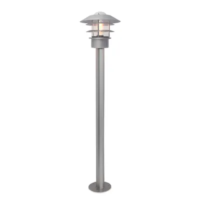 Pitic Helsingor 1 Light Bollard Lantern – Silver