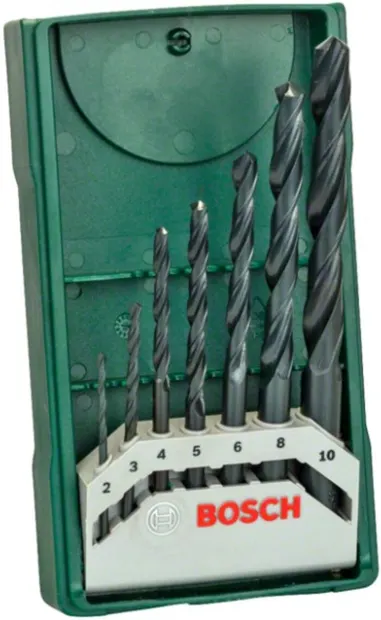 Set de burghie Bosch - Mini X-Line, 7 piese