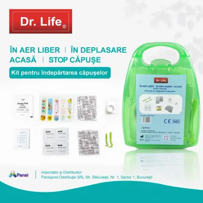 DR. LIFE KIT STOP CAPUSE – Kit pentru îndepărtarea capuselor