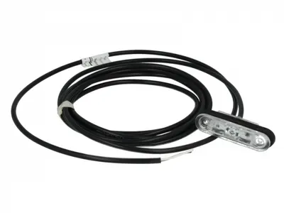 Lumina delimitare stanga dreapta; POSIPOINT II, alb, LED, inaltime 24,3mm; latime 81,4mm; adancime 20mm lungime cablu 3500mm, 12 24V (POSIPOINT II)