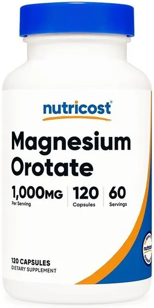 Magnesium Orotate, 1000 mg, 120 capsule, Nutricost