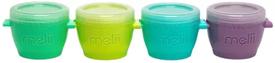 Set de boluri cu capac Melii - Multicolor, 118 ml, 4 buc