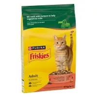 FRISKIES Cat, Adult, Pisica, Vita, Pui si Legume, 10 kg