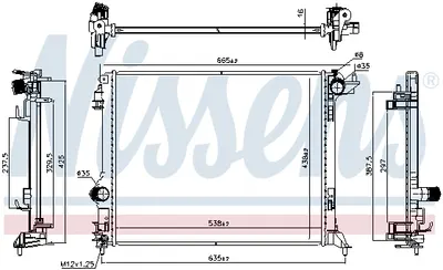 Radiator apa racire motor RENAULT GRAND SCENIC IV, MEGANE IV, SCENIC IV, TALISMAN 1.2 1.5D 1.5DH dupa 2015