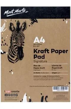 Caiet schite A4 Kraft