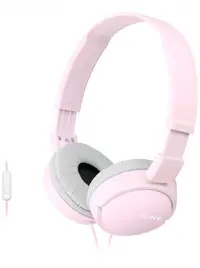 Căști cu microfon Sony - MDR-ZX110AP, roz