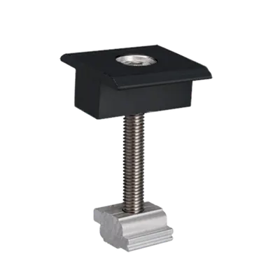 El-Mc Mid Clamp For Framed Panel 30-50mm Black