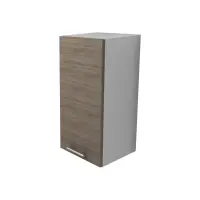 Corp Superior Lecce, 1 Usa, Stejar Sonoma Inchis/Alb, 30 x 30 x 65 cm