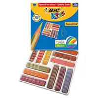 Creioane color 216buc/set, 175mm, Bic Tropicolors
