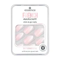 Unghii false, Essence, Click & Go 02, roz, 12 bucăți