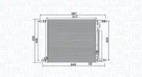 Radiator AC condensator cu uscator potrivit CHEVROLET AVEO KALOS 1.2 1.4 01.08-