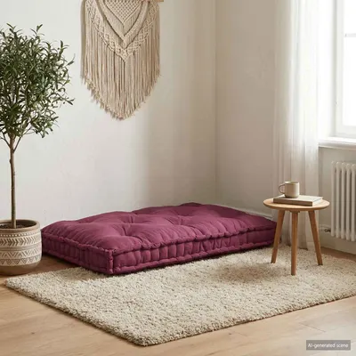 vidaXL Perna pentru canapea pe palet Bordo 120 x 80 x 12 cm Țesătură
