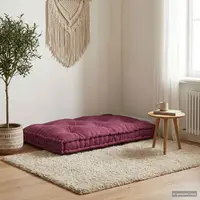 vidaXL Perna pentru canapea pe palet Bordo 120 x 80 x 12 cm Țesătură