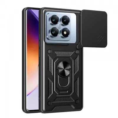 Husa pentru Xiaomi 14T Pro, Techsuit, CamShield, Neagra