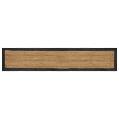 vidaXL Covor de zonă Gri închis 60 x 400 cm Iută
