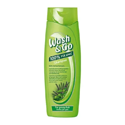 Sampon Wash & Go Herbal, cu Extract de Plante, pentru Par Gras, 180 ml