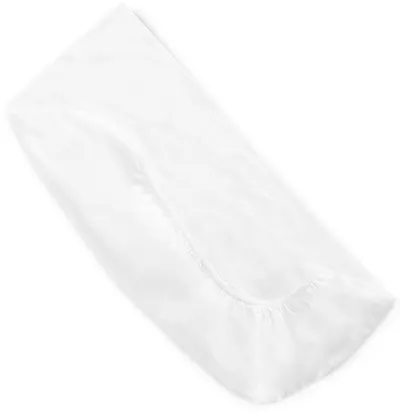 Cearșaf cu elastic Lorelli - 60 x 120 + 15 cm, alb