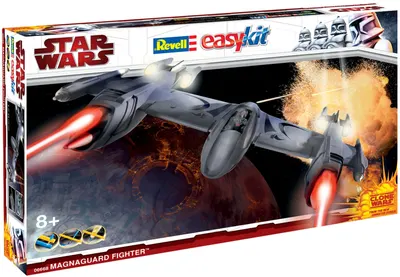 Model de asamblat al unei nave spațiale Revell Easykit STAR WARS - Magna Guard Fighter (Clone Wars) (06668)