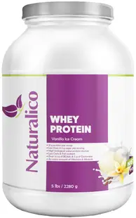 Proteine din zer, înghețată de vanilie, 2280 g, Naturalico