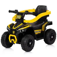 Masinuta de impins Chipolino ATV Yellow cu maner, efecte luminoase si sonore