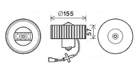 Ventilator Habitaclu Potrivit Ford Courier, Fiesta Iv, Fiesta Hatchback, Fiesta Minivan, Ka, Puma, Street Ka; Mazda 121 Iii, 121 Iii Hatchback 1.25-1.8d 08.95-11.08