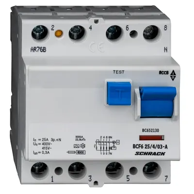 Intreruptor diferential 25A 4poli 300mA