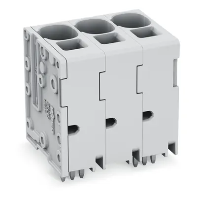PCB terminal block; 16 mm²; Pin spacing 10 mm; 9-pole; Push-in CAGE CLAMP®; 16,00 mm²; gray