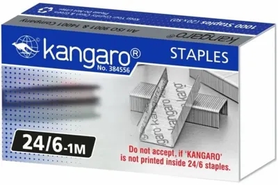 Capse pentru capsator Kangaro - 24/6, 1000 buc
