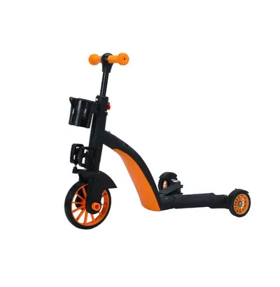 Trotineta multifunctionala 8in1 Doris Orange tranformabila in tricicleta,bicicleta echilibru,trotineta,ghidon cu inaltime reglabila,usor de transformat,se adapteaza nevoile in crestere ale copilului,Sarcina admisa 50 kg