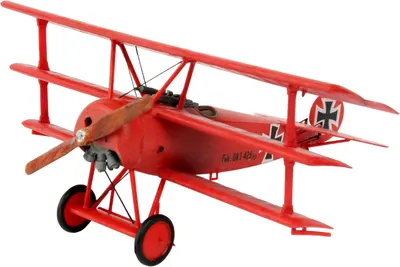 Model de asamblat Revell Militar: Avioane - Fokker DR.1 Triplane (cu accesorii incluse)