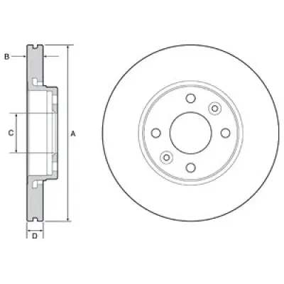 Disc frana DELPHI BG4459C