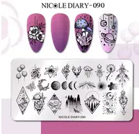 Matrita metalica stampila unghii Nicole Diary 090