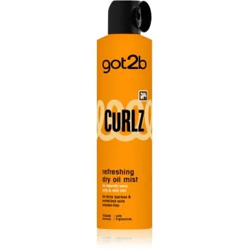 got2b Curlz Refreshing Dry Oil Mist ceață de ulei uscată pentru par ondulat si cret