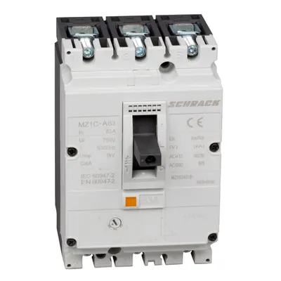Intreruptor automat tip A, 3-poli, 36kA, 63A cu cl. rama