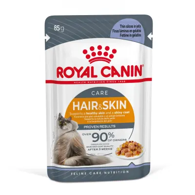 Royal Canin Hair&Skin Care Adult hrana umeda pisica, piele si blana (in aspic) 85g