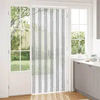 vidaXL Perdea pentru insecte din chenille Gri și alb 100 x 230 cm