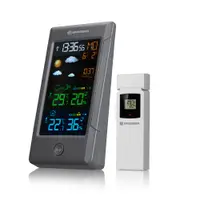 Statie meteo Bresser ClimateTemp NBF Colour, termometru, higrometru, barometru, alarma, 1 senzor extern