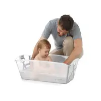 Cadita pentru bebelusi Jane Oasis Pale cu pliere ultra-compacta, doua manere, 68x42x26 cm