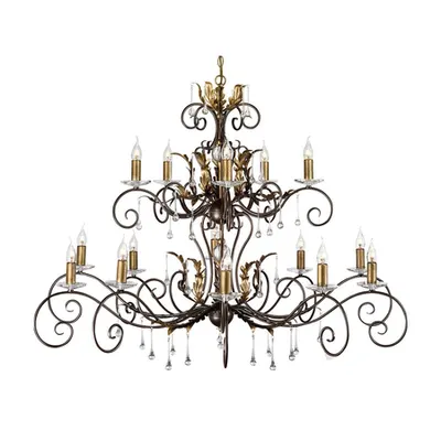 Corp de iluminat suspendat, lustra Amarilli 15 Light Chandelier – Bronze