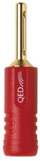 Adaptor QED - Banana 4mm, roșu