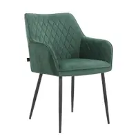 Set de scaune de sufragerie verde 2 buc. tapițat Elvira – Støraa