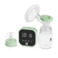 Pompa de san electrica, Lorelli Lea, 4 moduri de operare, functie masaj, 9 niveluri de aspiratie, 180 ml, Green