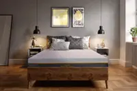 Saltea cu memorie si arcuri individuale Somnexpert Silver Evolution Pocket Spring 140 x 190 x 24 cm cu husa detasabila