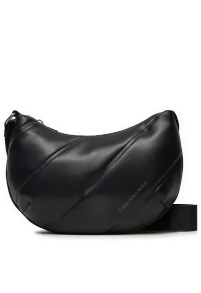 Geanta dama Quilted Crescent Cb Bag24 K60K612370 Negru 24 x 17 x 6.5 cm